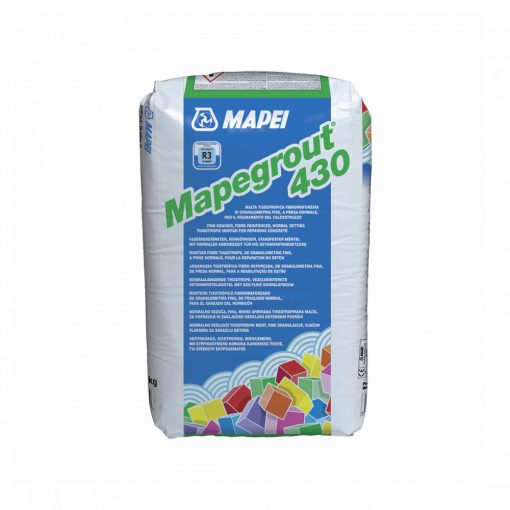 Mapegrout 430 szálerősítéses, finomszemcséjű, normál kötésidejű állékony (tixotróp) betonjavító habarcs
