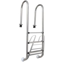 3-fokos 304 rozsdamentes acél medencelétra 120 cm